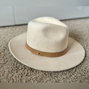 Elegant Cream Fedora Hat